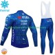 Uomo Invernale Completo Maglie e Calzamaglia con bretelle Visma Lease A Bike Tdf 2024 Blanc