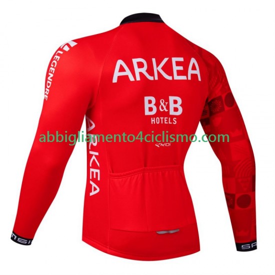 Uomo Maglia Ciclismo Maniche Lunghe Arkea Bb Hotels Excalibur 2024