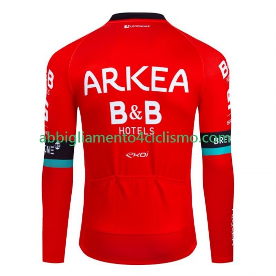 Uomo Maglia Ciclismo Maniche Lunghe Arkea Bb Hotels 2024