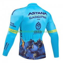 Uomo Maglia Ciclismo Maniche Lunghe Astana Qazaqstan 2024 N001