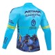 Uomo Maglia Ciclismo Maniche Lunghe Astana Qazaqstan 2024 N001
