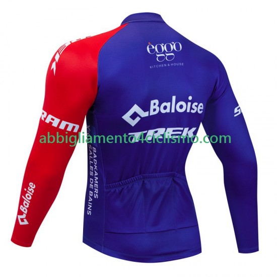 Uomo Maglia Ciclismo Maniche Lunghe Baloise Trek 2023