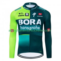 Uomo Maglia Ciclismo Maniche Lunghe Bora Hansgrohe 2024 N001