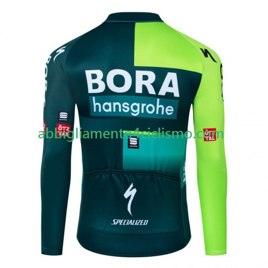 Uomo Maglia Ciclismo Maniche Lunghe Bora Hansgrohe 2024 N001