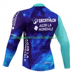 Uomo Maglia Ciclismo Maniche Lunghe Decathlon Ag2R 2024 N001