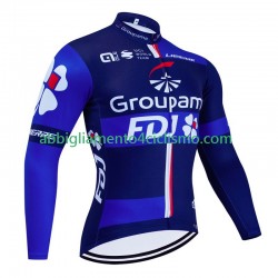 Uomo Maglia Ciclismo Maniche Lunghe Fdj Groupama 2023