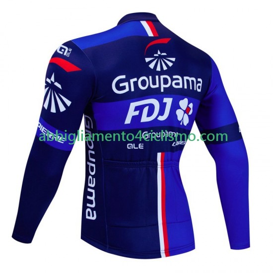 Uomo Maglia Ciclismo Maniche Lunghe Fdj Groupama 2023
