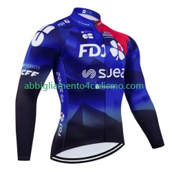 Uomo Maglia Ciclismo Maniche Lunghe Fdj Suez 2024