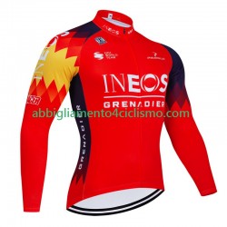 Uomo Maglia Ciclismo Maniche Lunghe Ineos Grenadier 2023