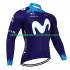 Uomo Maglia Ciclismo Maniche Lunghe Movistar 2023