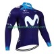 Uomo Maglia Ciclismo Maniche Lunghe Movistar 2023