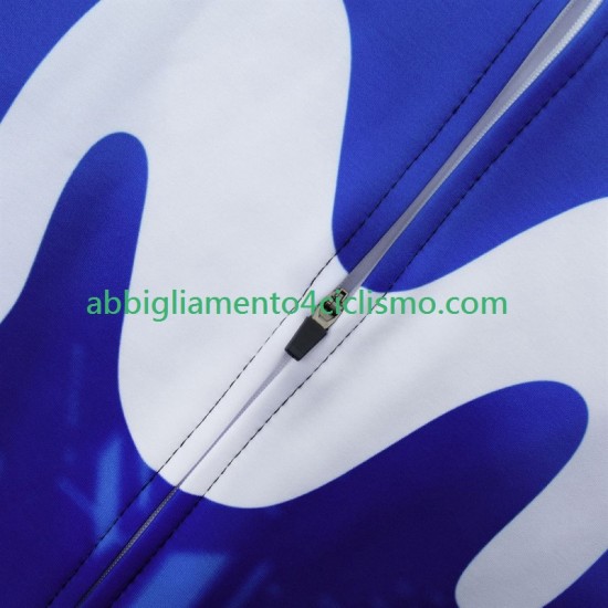 Uomo Maglia Ciclismo Maniche Lunghe Movistar 2024