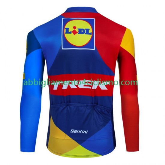 Uomo Maglia Ciclismo Maniche Lunghe Trek Lidl 2024