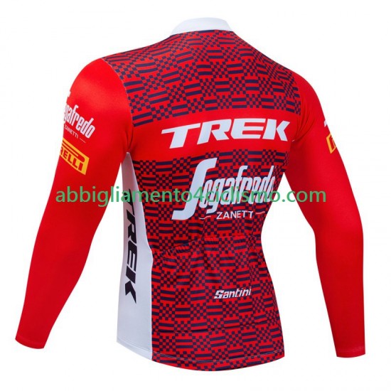 Uomo Maglia Ciclismo Maniche Lunghe Trek Segafredo 2023 N001