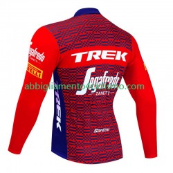 Uomo Maglia Ciclismo Maniche Lunghe Trek Segafredo 2023 N002