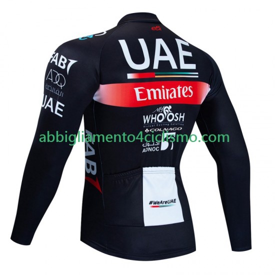 Uomo Maglia Ciclismo Maniche Lunghe Uae Emirates 2023 N001