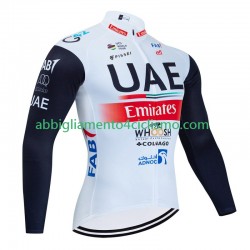 Uomo Maglia Ciclismo Maniche Lunghe Uae Emirates 2023