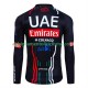 Uomo Maglia Ciclismo Maniche Lunghe Uae Emirates 2024 N001