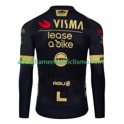Uomo Maglia Ciclismo Maniche Lunghe Visma Lease A Bike 2024 N001