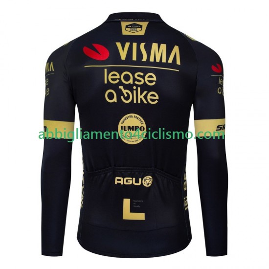 Uomo Maglia Ciclismo Maniche Lunghe Visma Lease A Bike 2024 N001