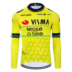 Uomo Maglia Ciclismo Maniche Lunghe Visma Lease A Bike 2024
