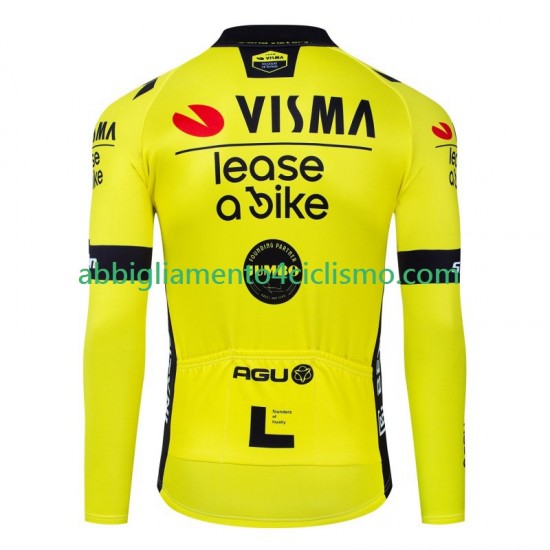 Uomo Maglia Ciclismo Maniche Lunghe Visma Lease A Bike 2024