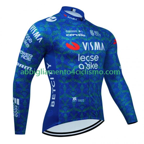 Uomo Maglia Ciclismo Maniche Lunghe Visma Lease A Bike Tdf 2024