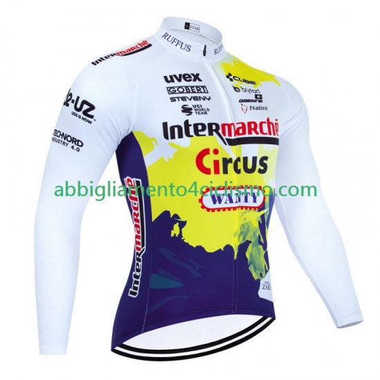 Uomo Maglia Ciclismo Maniche Lunghe Wanty Circus 2023 Noir