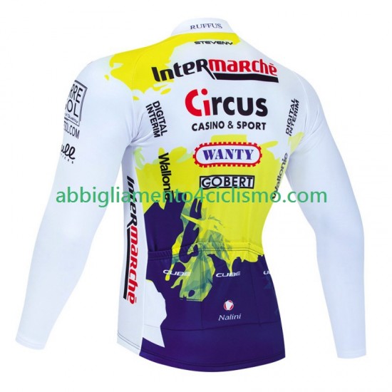 Uomo Maglia Ciclismo Maniche Lunghe Wanty Circus 2023 Noir