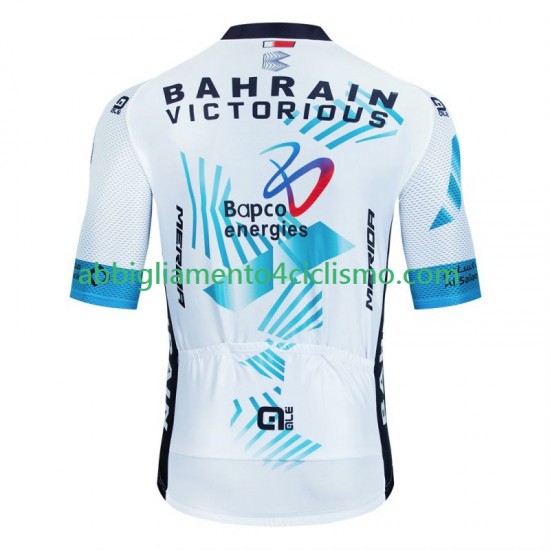 Uomo Maglia Ciclismo Maniche Corte Bahrain Victorious 2024