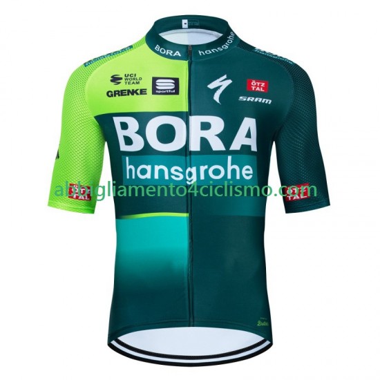 Uomo Maglia Ciclismo Maniche Corte Bora Hansgrohe 2024 N001