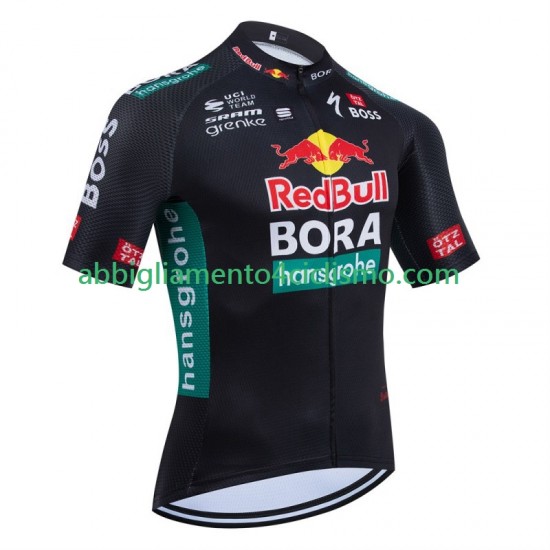 Uomo Maglia Ciclismo Maniche Corte Bora Hansgrohe 2024