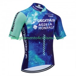 Uomo Maglia Ciclismo Maniche Corte Decathlon Ag2R 2024 N001