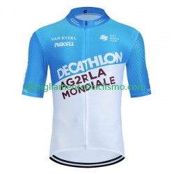 Uomo Maglia Ciclismo Maniche Corte Decathlon Ag2R 2024