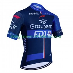 Uomo Maglia Ciclismo Maniche Corte Fdj Groupama 2024