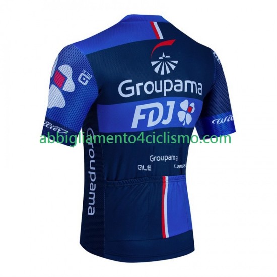 Uomo Maglia Ciclismo Maniche Corte Fdj Groupama 2024