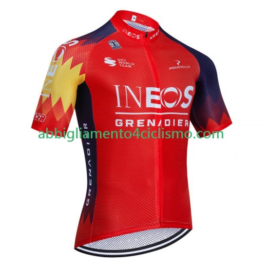 Uomo Maglia Ciclismo Maniche Corte Ineos Grenadier 2023