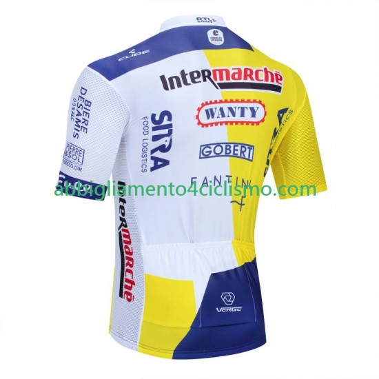 Uomo Maglia Ciclismo Maniche Corte Intermarche Wanty 2024