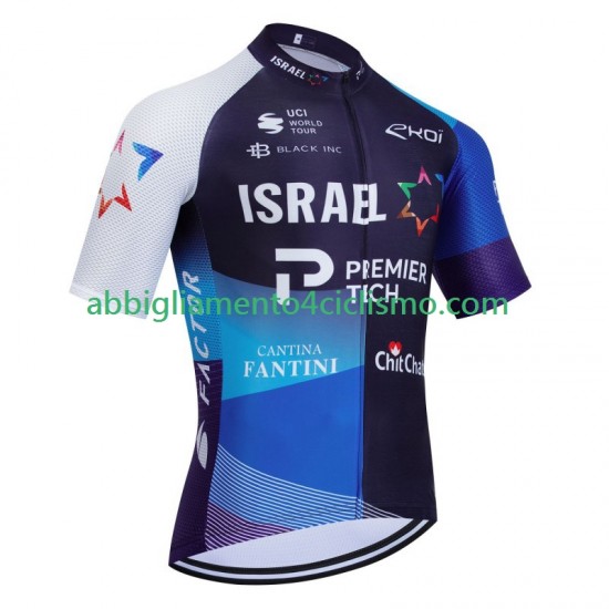 Uomo Maglia Ciclismo Maniche Corte Israel Premier Tech 2024