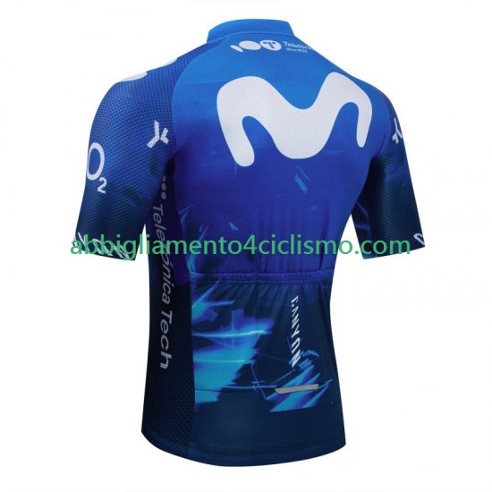 Uomo Maglia Ciclismo Maniche Corte Movistar 2024