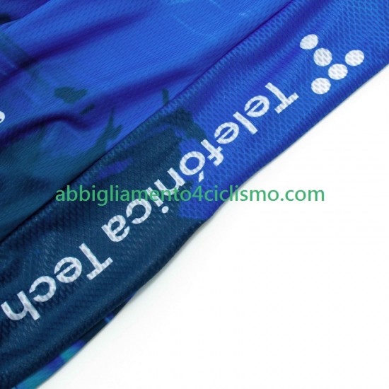 Uomo Maglia Ciclismo Maniche Corte Movistar 2024