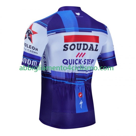 Uomo Maglia Ciclismo Maniche Corte Soudal Quickstep 2023