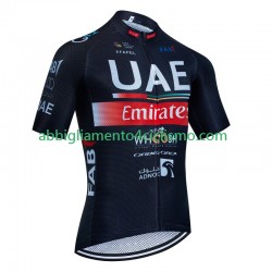 Uomo Maglia Ciclismo Maniche Corte Uae Emirates 2023 N001