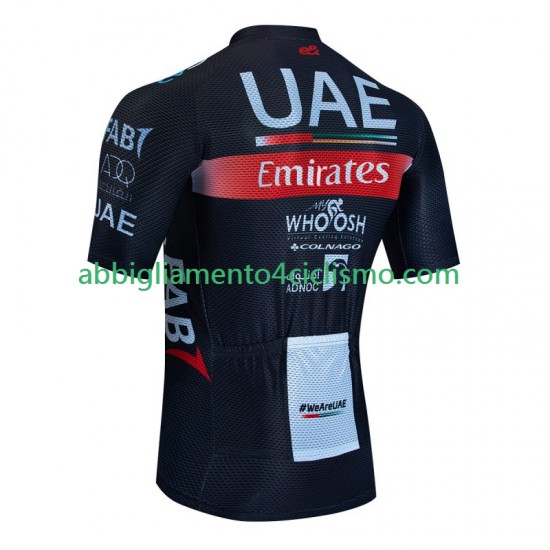 Uomo Maglia Ciclismo Maniche Corte Uae Emirates 2023 N001