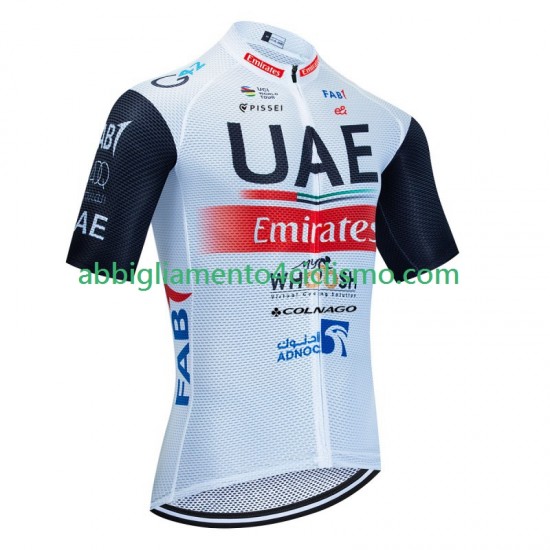 Uomo Maglia Ciclismo Maniche Corte Uae Emirates 2023