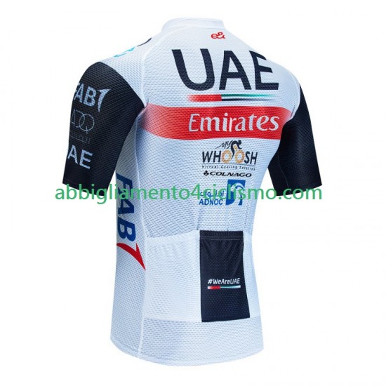 Uomo Maglia Ciclismo Maniche Corte Uae Emirates 2023