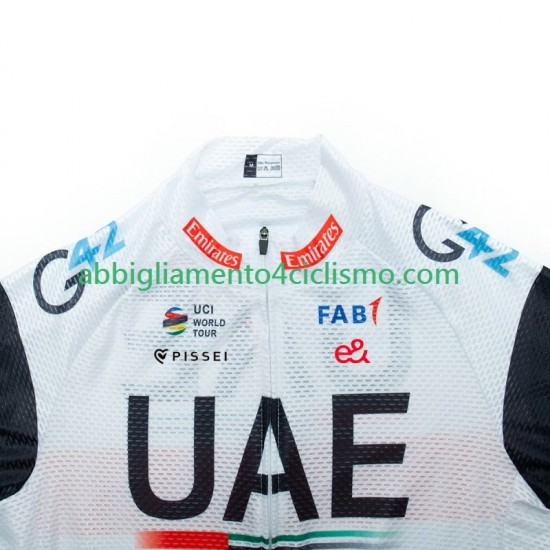 Uomo Maglia Ciclismo Maniche Corte Uae Emirates 2023