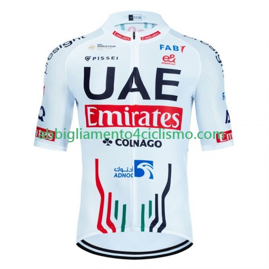 Uomo Maglia Ciclismo Maniche Corte Uae Emirates 2024