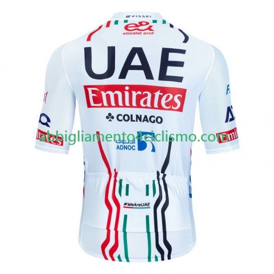 Uomo Maglia Ciclismo Maniche Corte Uae Emirates 2024