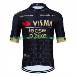 Uomo Maglia Ciclismo Maniche Corte Visma Lease A Bike 2024 N001